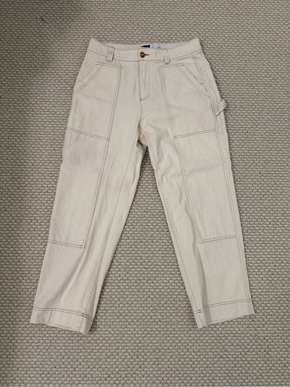 Old Navy Cream Cargo Pants - Women's Utility Style